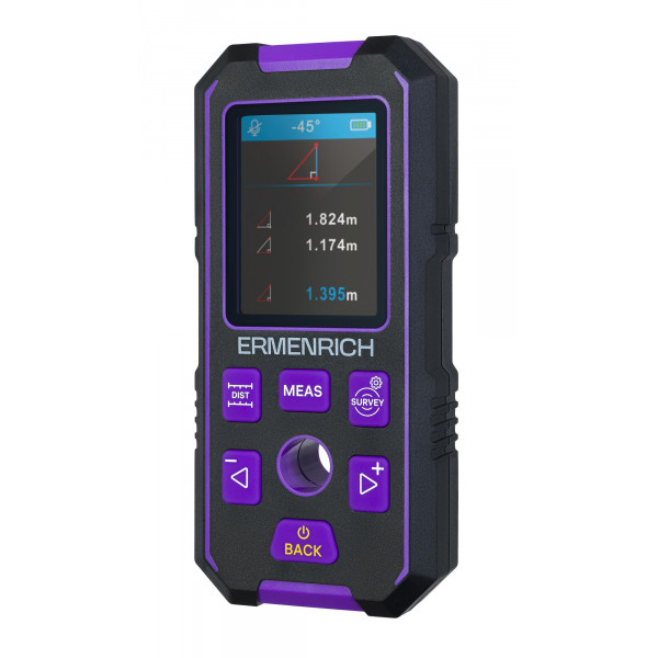 Детектор скрытой проводки Ermenrich Ping SM90, фиолетовый
