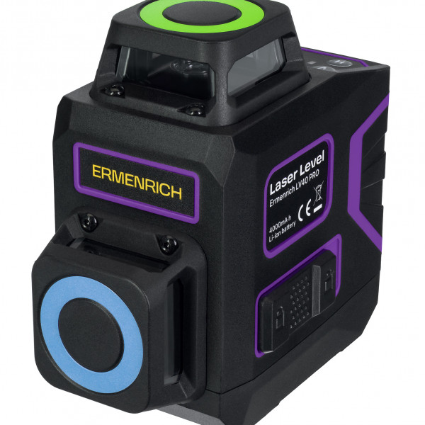 Лазерный уровень Ermenrich PRO LV40, фиолетовый