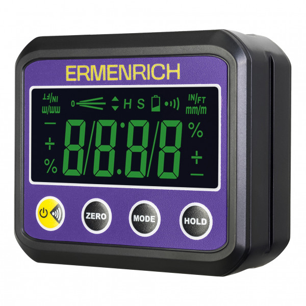 Цифровой уровень Ermenrich Verk LQ40, фиолетовый