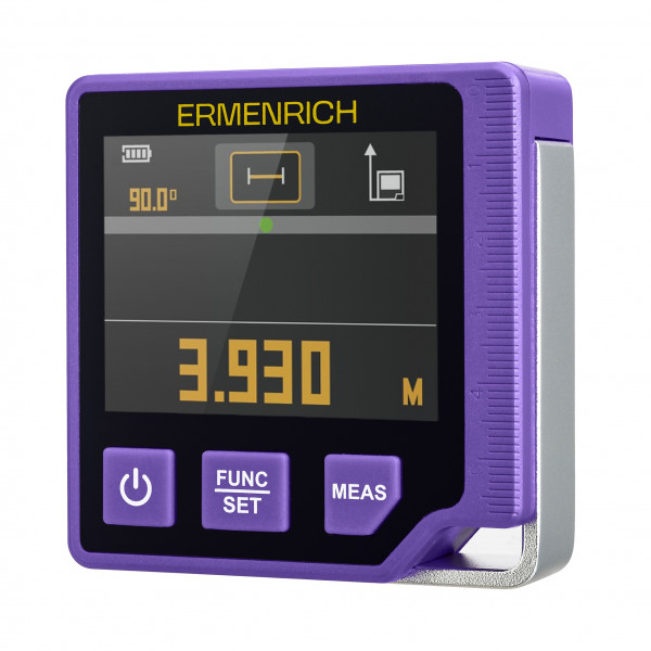 Цифровой уровень с лазерной рулеткой («3 в 1») Ermenrich Verk LQ60