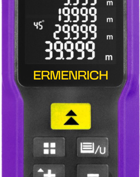 Лазерная рулетка Ermenrich Reel PRO GM100, фиолетовый